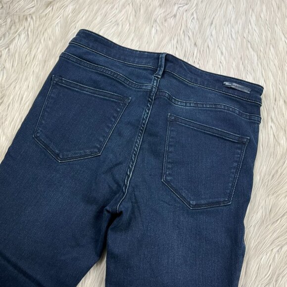 Pilcro and the Letterpress Women's Dark Wash Serif Skinny Jeans - Picture 7 of 7